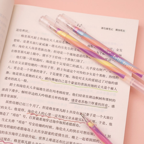 Multi-Colored Gel Pens 6 Pcs